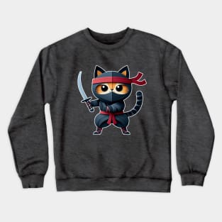 Ninja Cat Crewneck Sweatshirt